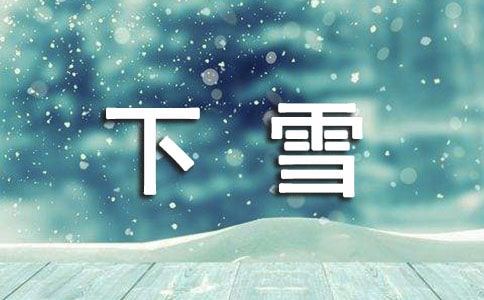 精选下雪四年级作文300字合集10篇